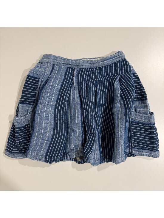ace&jig Dresses & Skirts - Ace & Jig Womens Cotton Linen Blend Pull On Mini Skirt Size S Blue Stripe